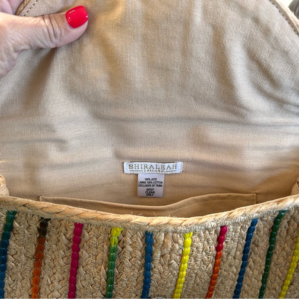 Rainbow Straw Clutch - image 2